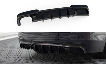 Rear valance v.2 bmw 5 m-pack f10 / f11 (version with double exhaust on one side)