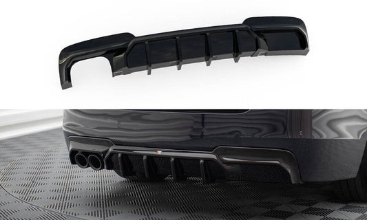 Rear valance v.2 bmw 5 m-pack f10 / f11 (version with double exhaust on one side)