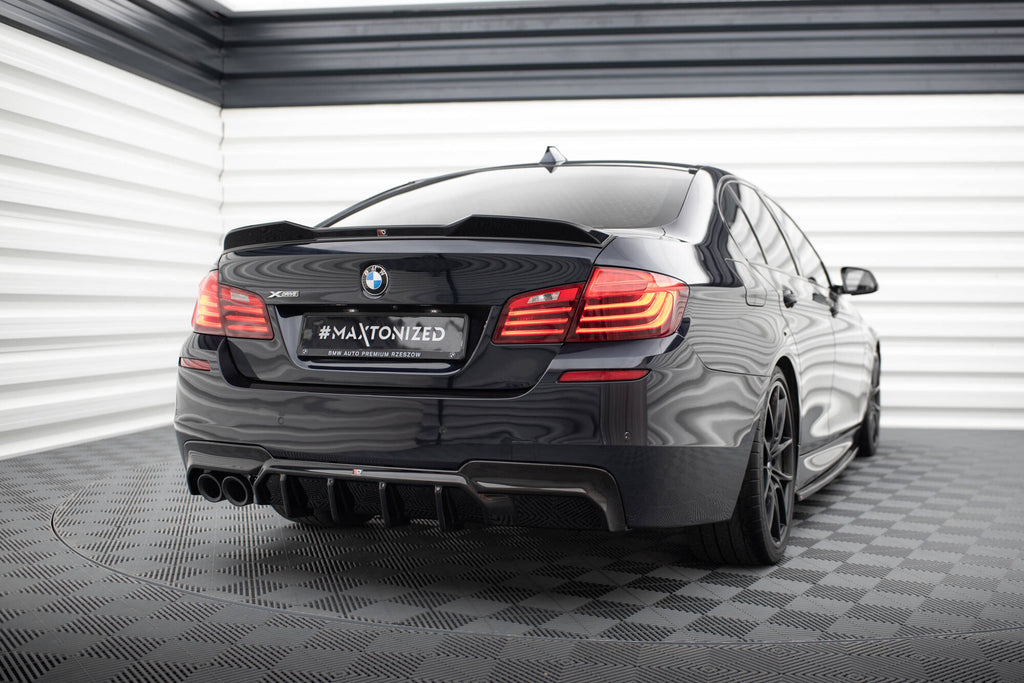 Rear valance v.2 bmw 5 m-pack f10 / f11 (version with double exhaust on one side)