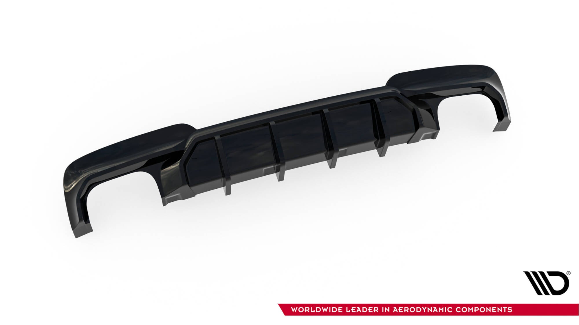 Bagerste valance v.2 BMW 5 m-pack F10 / F11 (version med to dobbelt udstødninger)