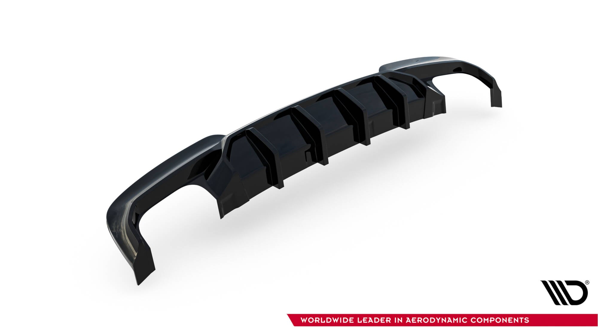 Bagerste valance v.2 BMW 5 m-pack F10 / F11 (version med to dobbelt udstødninger)