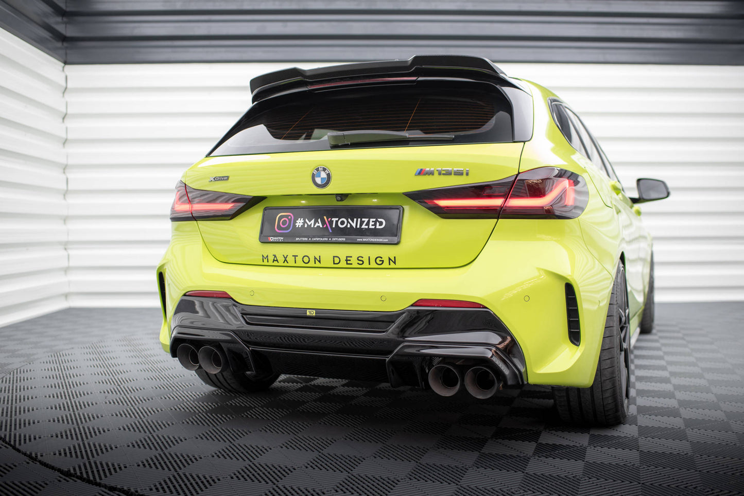 Rear valance v.2 + milltek sport exhaust bmw 1 f40 m135i