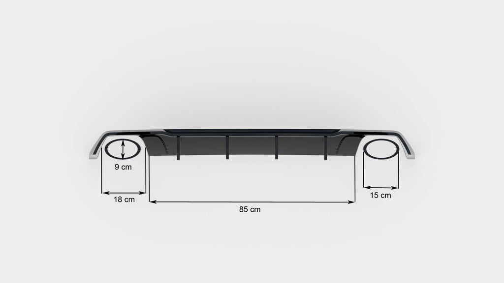 Rear valance v.2 seat leon cupra st mk3 fl