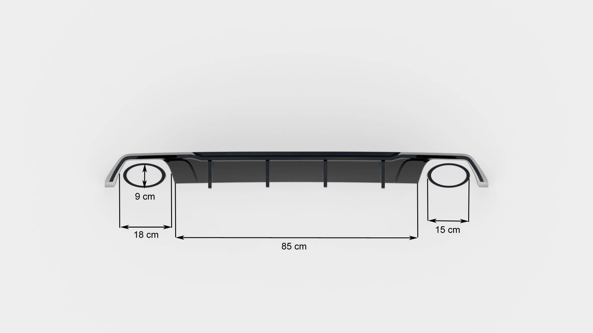 Rear valance v.2 seat leon cupra st mk3 fl