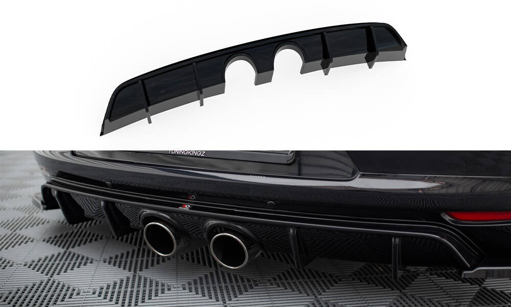 Rear valance v.2 volkswagen scirocco mk3 (r32 exhaust)