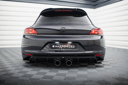 Rear valance v.2 volkswagen scirocco mk3 (r32 exhaust)
