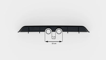 Rear valance v.2 volkswagen scirocco mk3 (r32 exhaust)