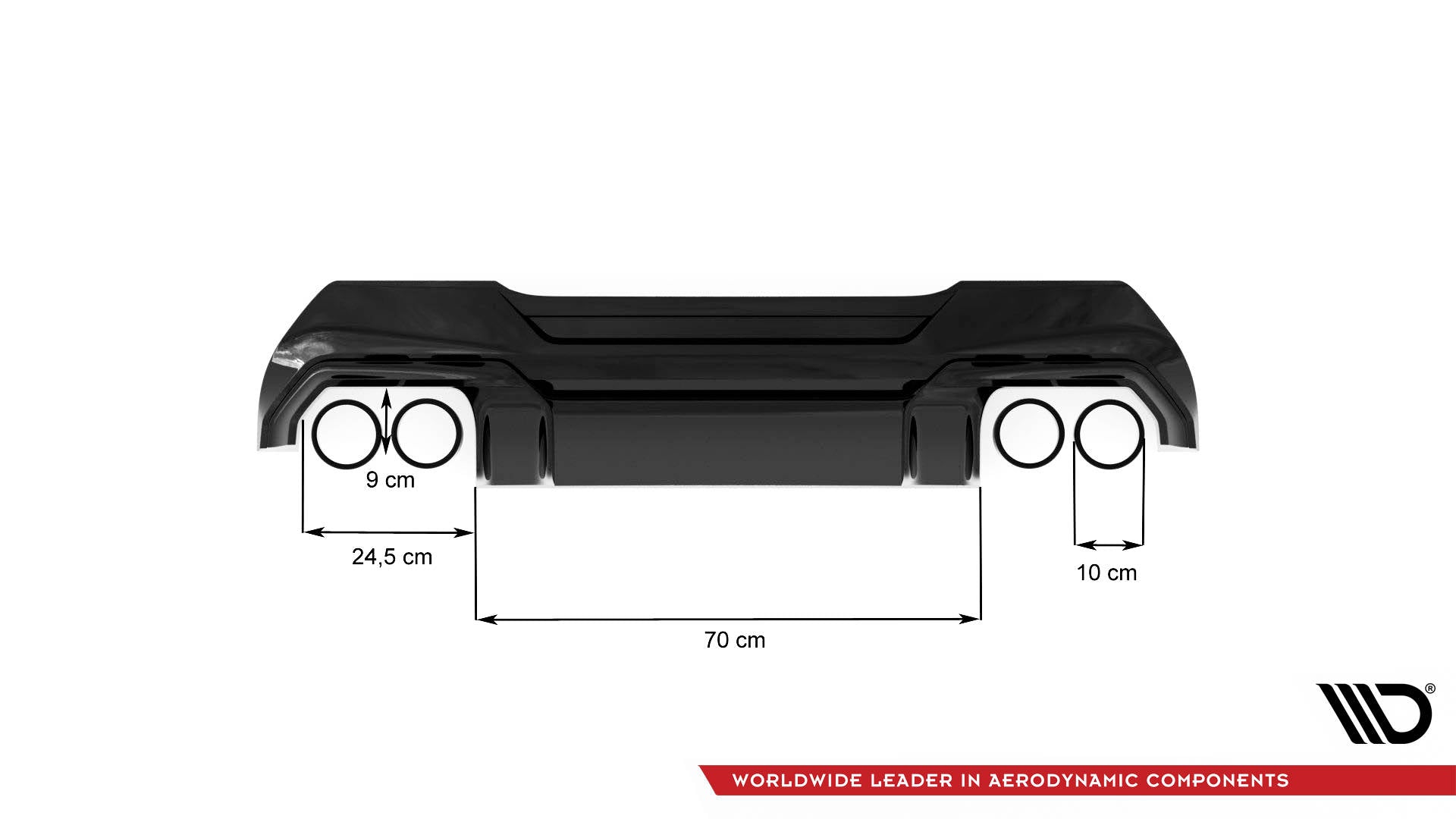 Bagerste valance v.2 for BMW 1 F40 m-pack/ m135i