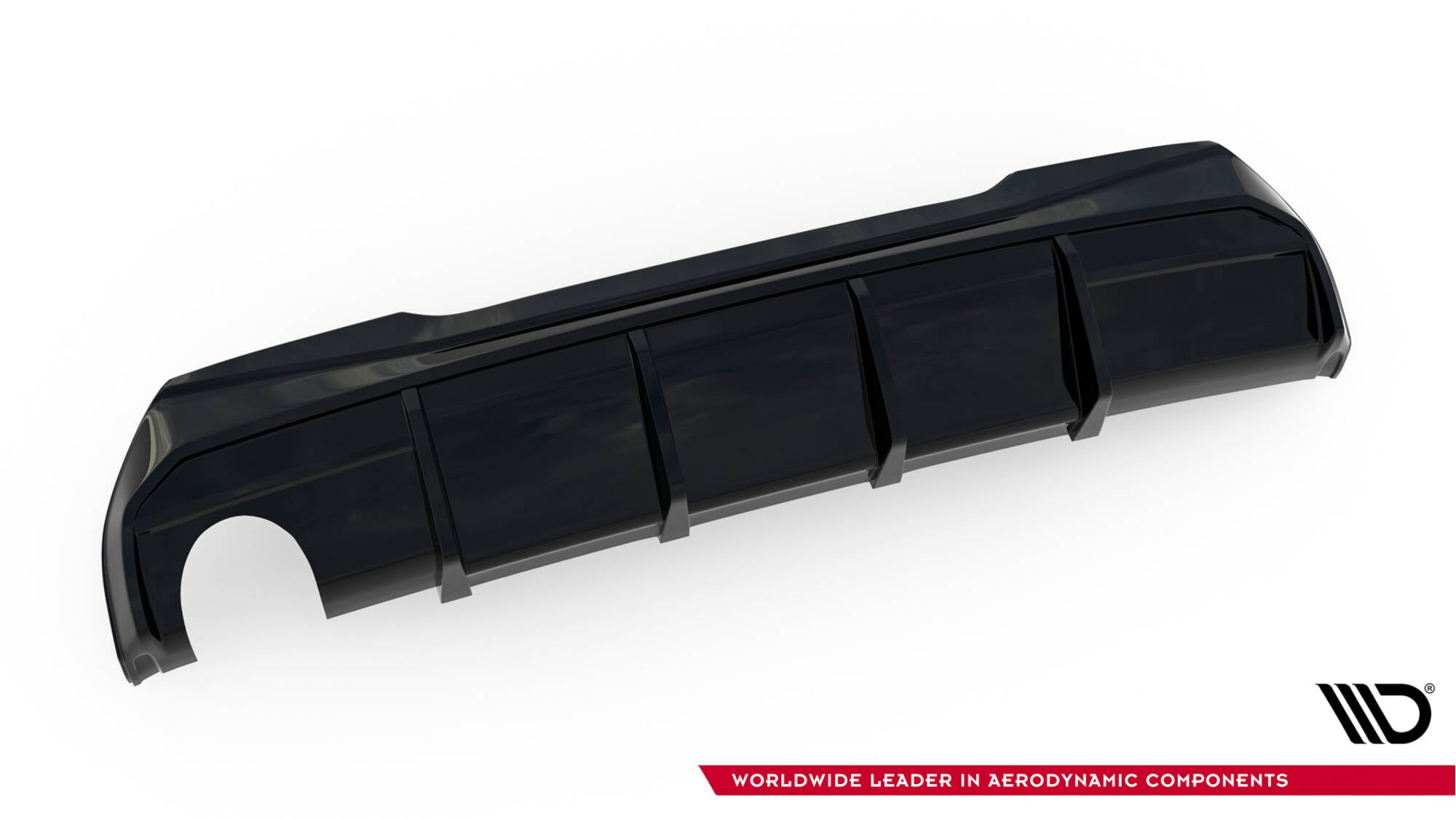 Bagerste valance v.3 BMW 1 F40 m-pack (version med enkelt udstødningstips på den ene side)