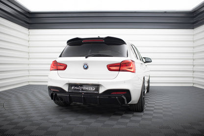 Rear valance v.3 bmw 1 m-pack f20 facelift (single side dual exhaust version)