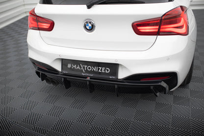 Rear valance v.3 bmw 1 m-pack f20 facelift (single side dual exhaust version)
