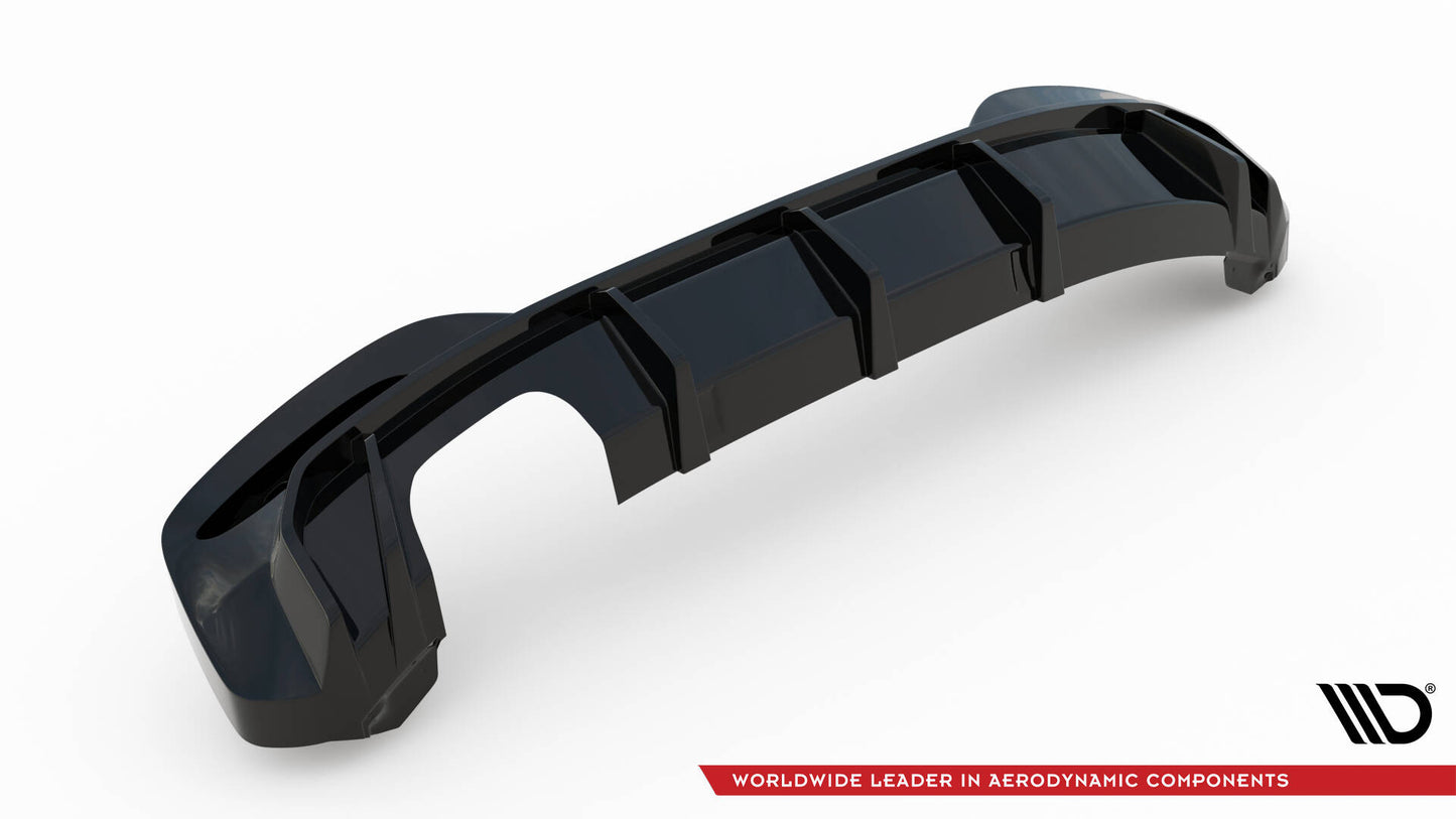 Rear valance v.3 bmw 1 m-pack f20 facelift (single side dual exhaust version)