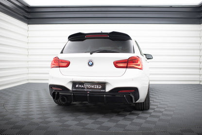 Rear valance v.3 bmw 1 m-pack f20 facelift (version with single exhaust on one side)