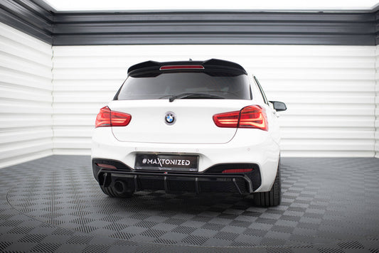 Rear valance v.3 bmw 1 m-pack f20 facelift (version with single exhaust on one side)