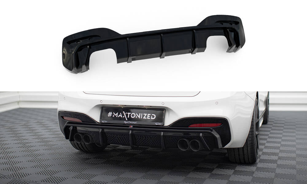 Bagerste Valance V.3 BMW 1 M-Pack / M140i F20 ansigtsløftning (version med dobbelt udstødninger på begge sider)