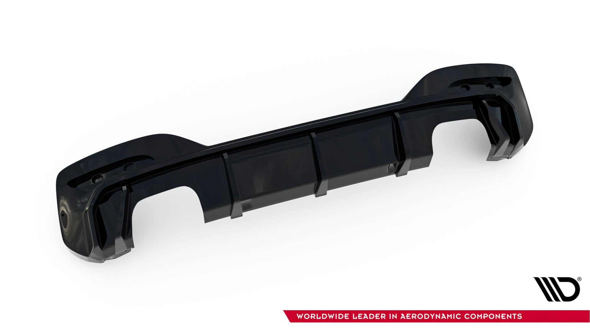Bagerste Valance V.3 BMW 1 M-Pack / M140i F20 ansigtsløftning (version med dobbelt udstødninger på begge sider)