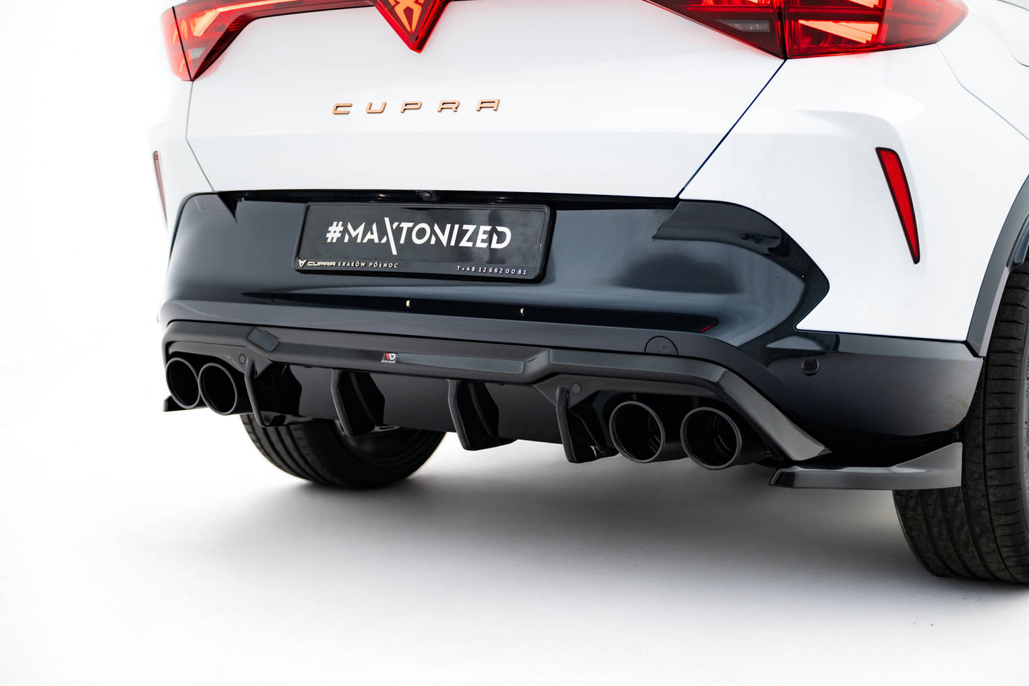 Rear valance v.3 + exhaust ends imitation cupra formentor mk1 facelift