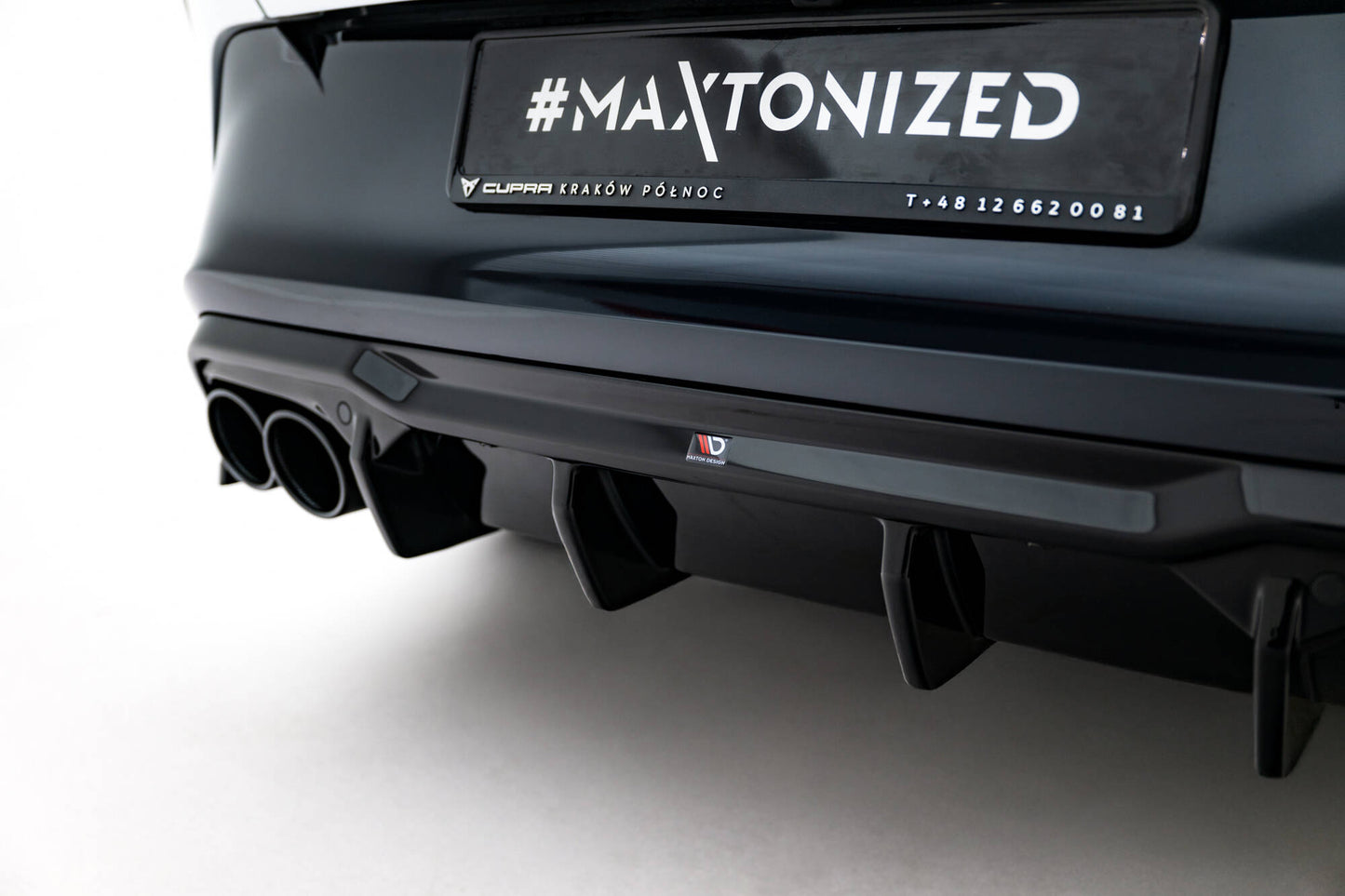 Rear valance v.3 + exhaust ends imitation cupra formentor mk1 facelift