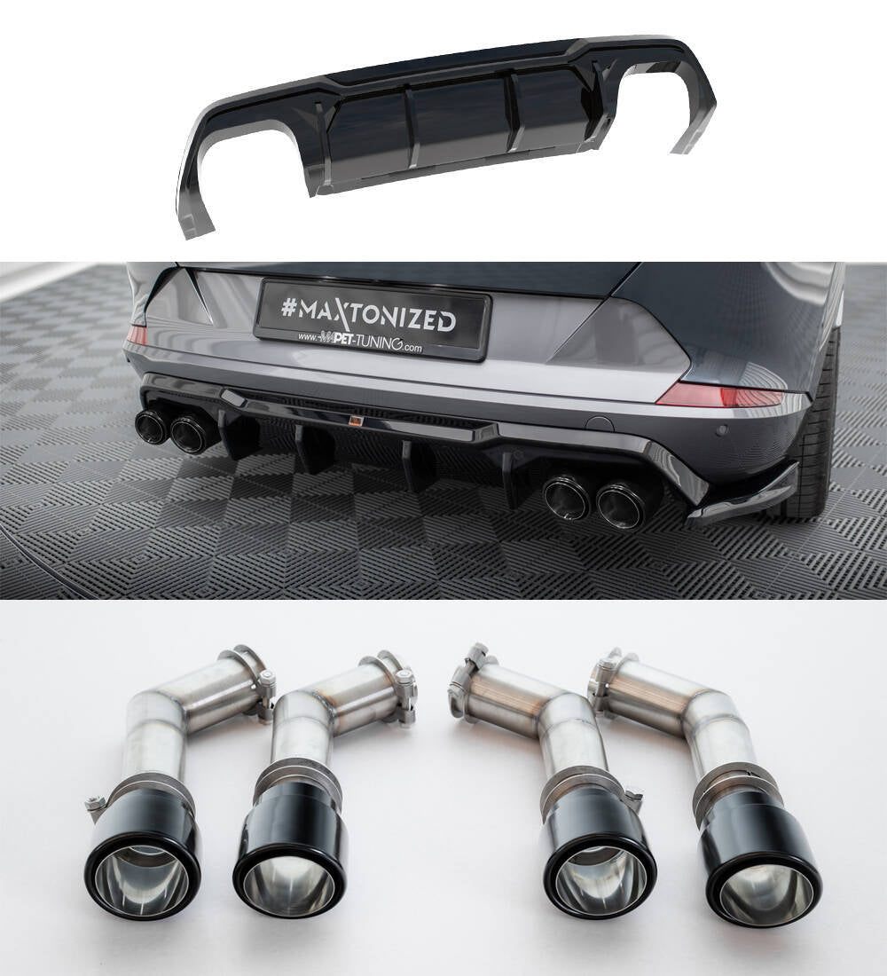 Rear valance v.3 + exhaust tips cupra formentor vz mk1 / mk1 facelift