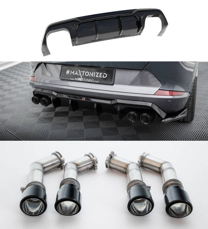 Rear valance v.3 + exhaust tips cupra formentor vz mk1 / mk1 facelift