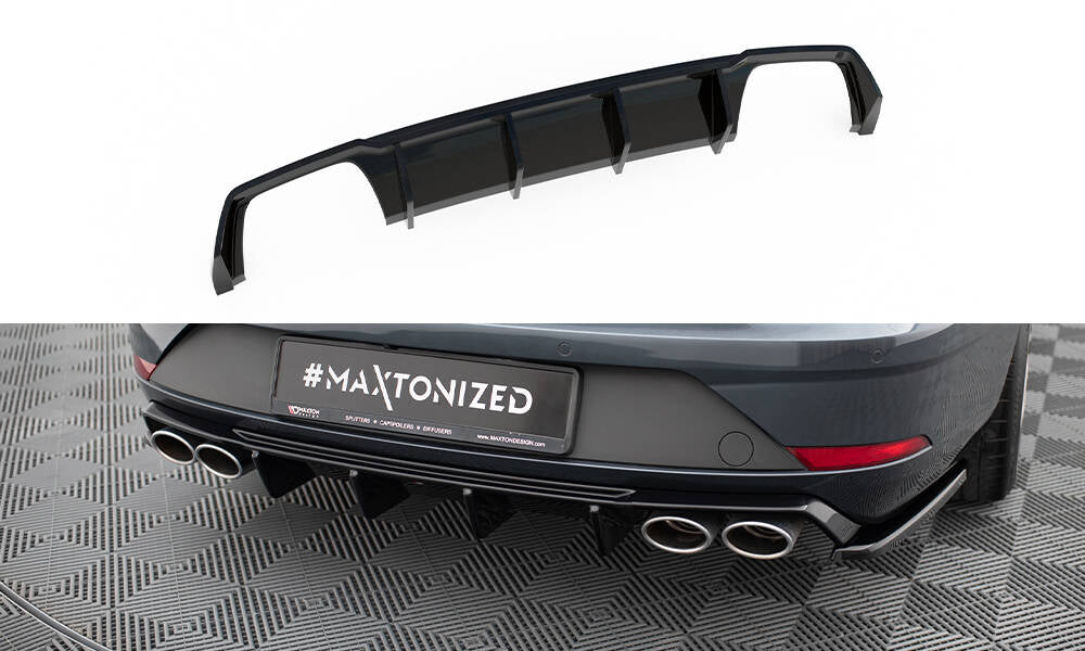 Rear valance v.3 seat leon cupra st mk3 fl