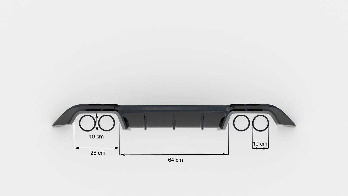Rear valance volkswagen golf r mk7