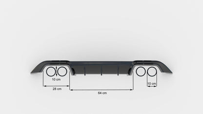 Rear valance volkswagen golf r mk7