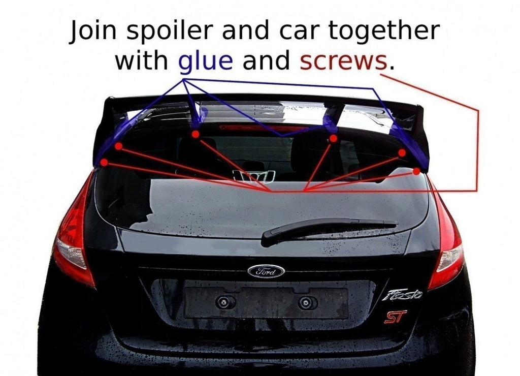 Tag spoiler (Rs look) Ford Fiesta Mk7 / Mk7 FL