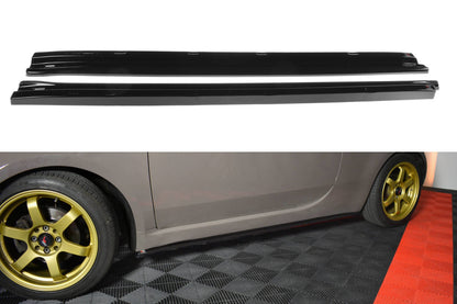 Side skirts diffusers fiat 500 hatchback preface