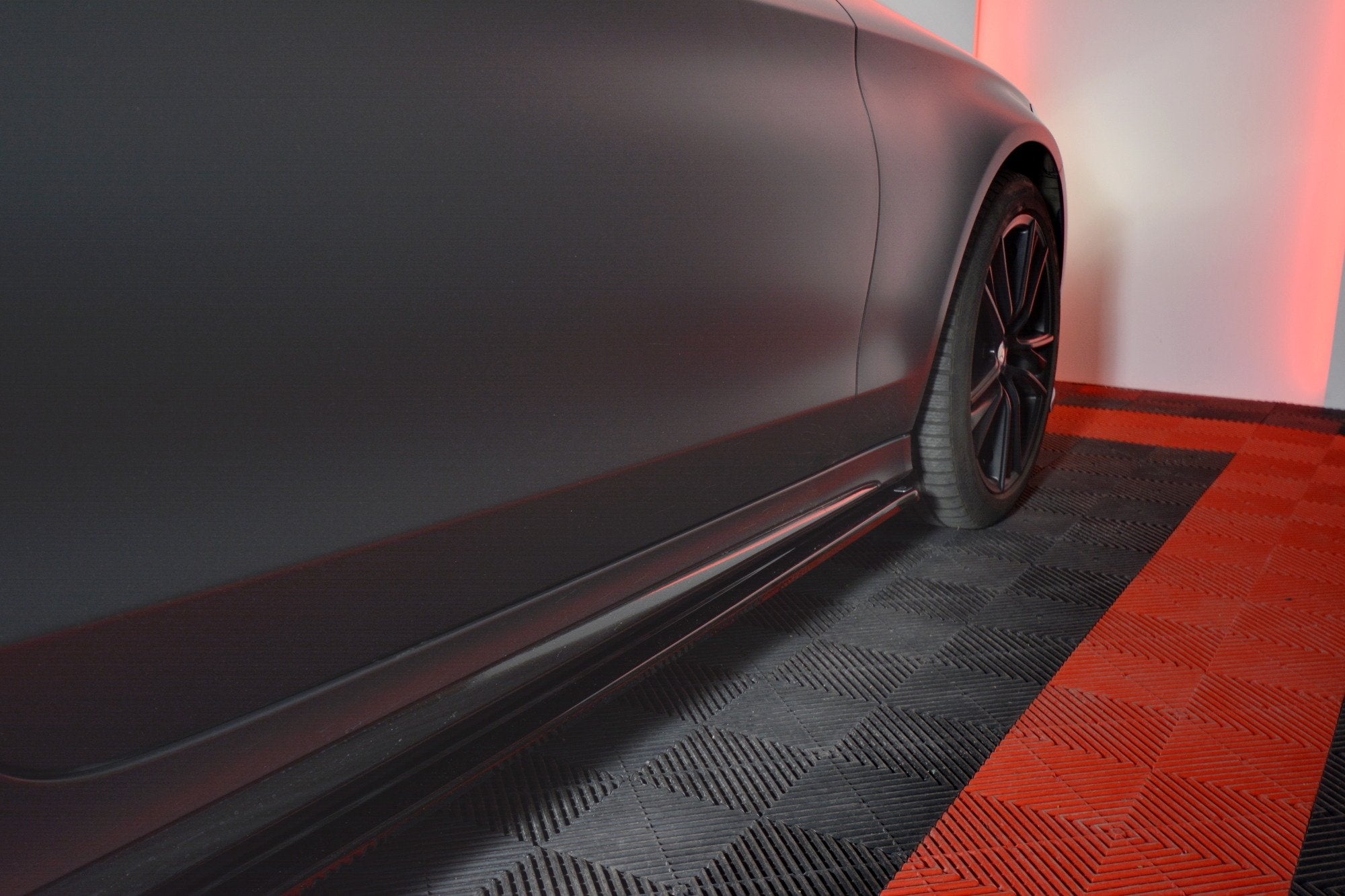 Side skirts diffusers mercedes- benz c-class w205 coupe amg-line