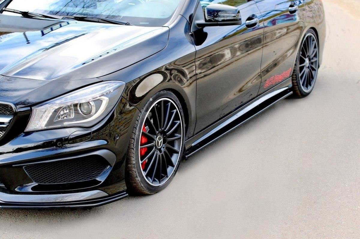 Side skirts diffusers mercedes cla 45 amg c117/a45 amg w176 (preface)