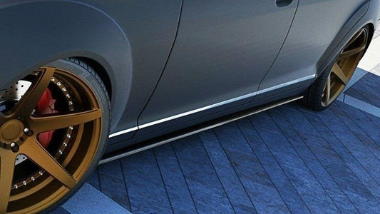 Side skirts diffusers mercedes s-class w221 long