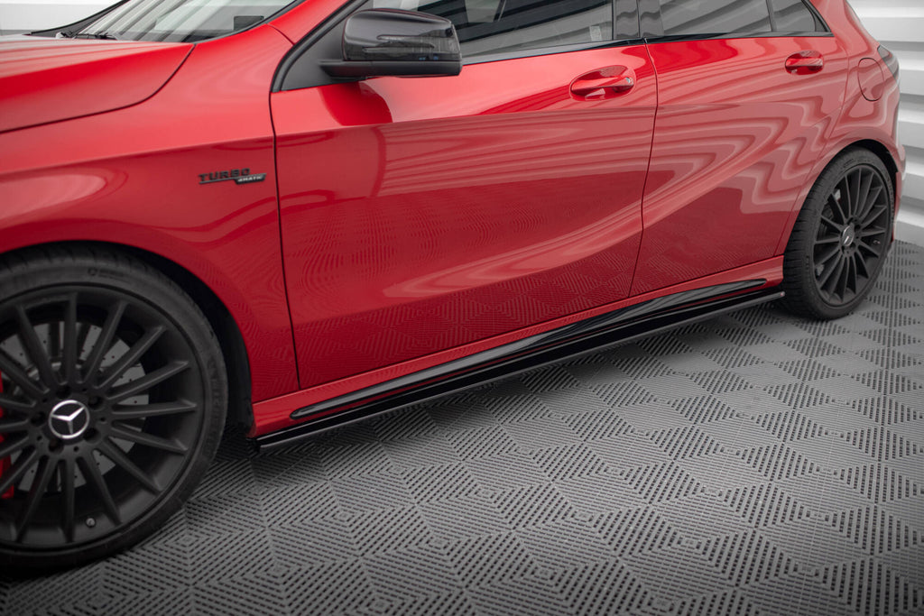 Side skirts diffusers mercedes a w176/ cla 117 amg/ cla 117 amg line facelift