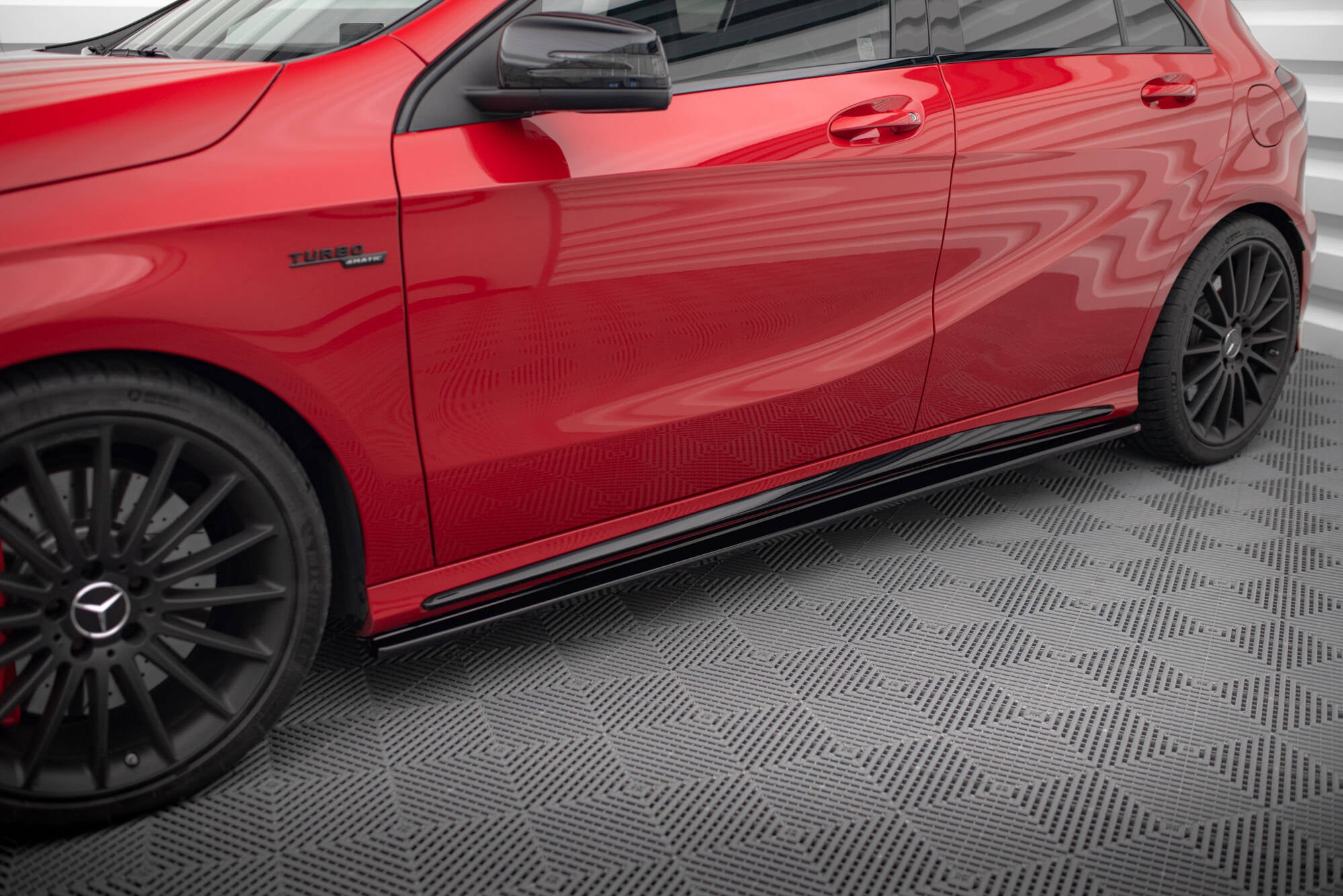 Side skirts diffusers mercedes a w176/ cla 117 amg/ cla 117 amg line facelift