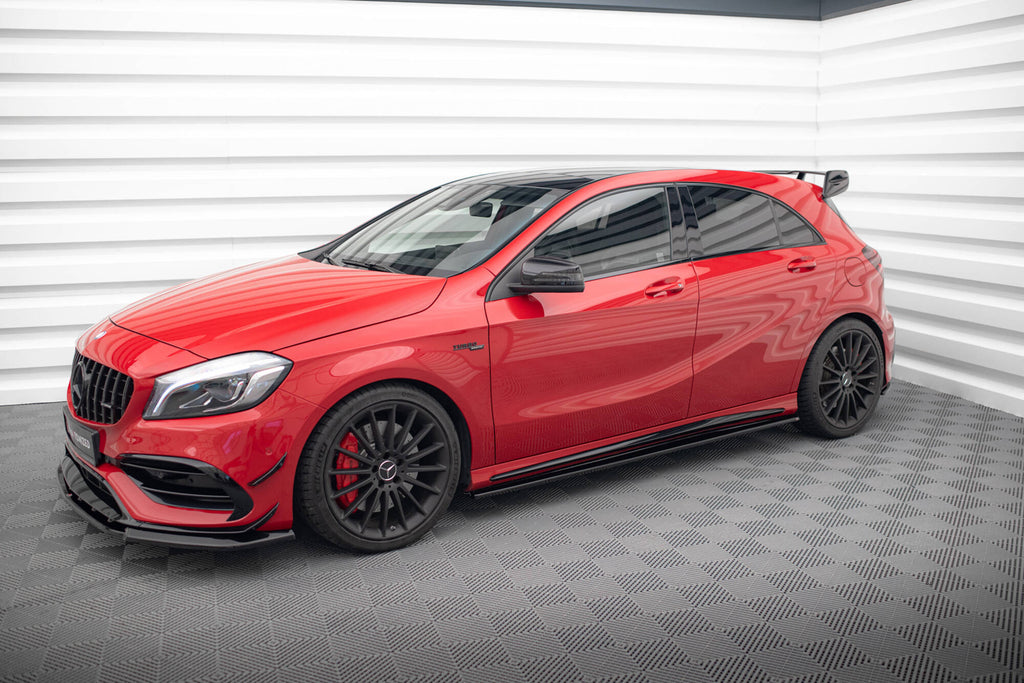 Side skirts diffusers mercedes a w176/ cla 117 amg/ cla 117 amg line facelift