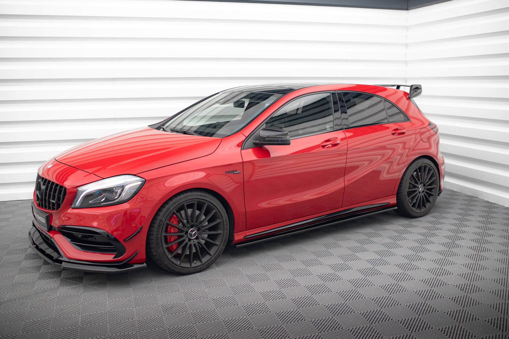 Side skirts diffusers mercedes a w176/ cla 117 amg/ cla 117 amg line facelift