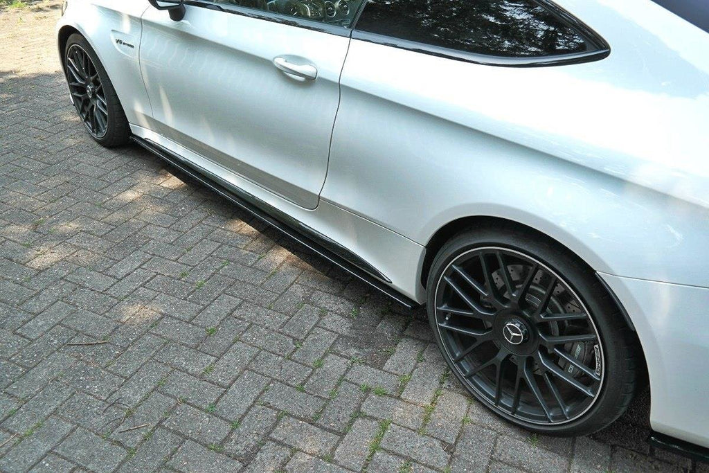 Side skirts diffusers mercedes c-class c205 63amg coupe