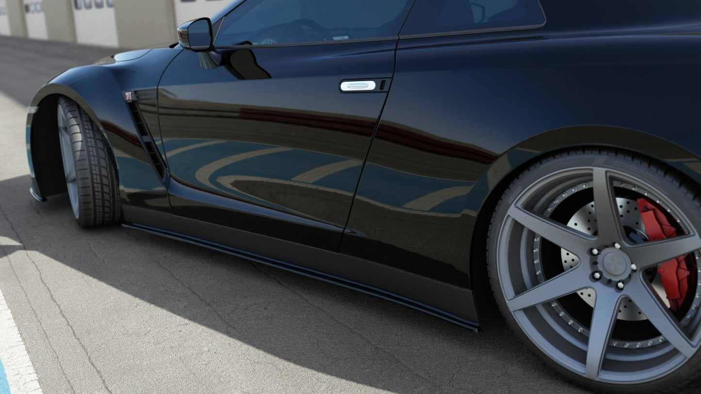 Side skirts diffusers nissan gt-r preface coupe (r35-series)
