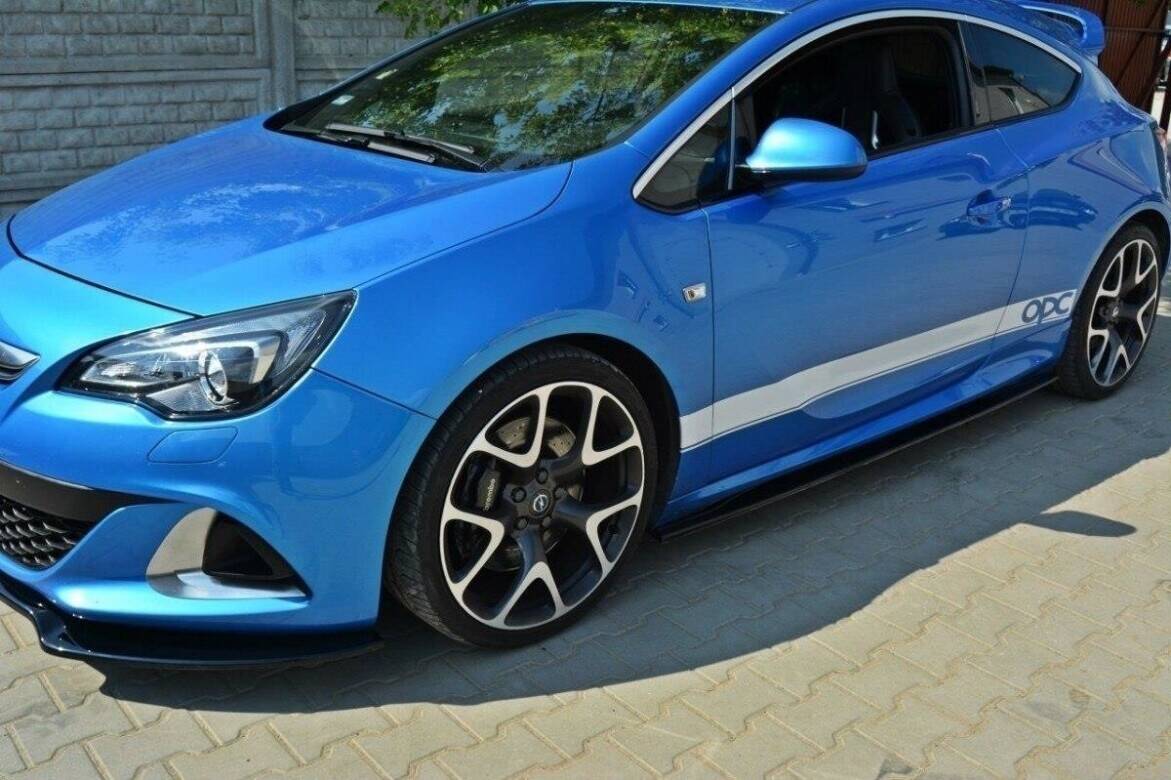 Side skirts diffusers opel astra j opc / vxr
