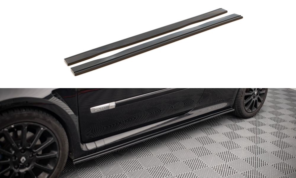 Side skirts diffusers renault clio mk3 rs