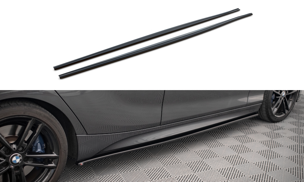 Side skirts diffusers v.1 bmw 1 f20 m135i / m140i / m-pack