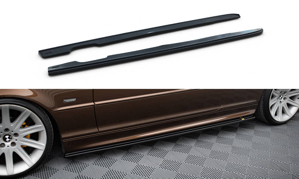 Side skirts diffusers v.1 for bmw 3 e46 mpack coupe