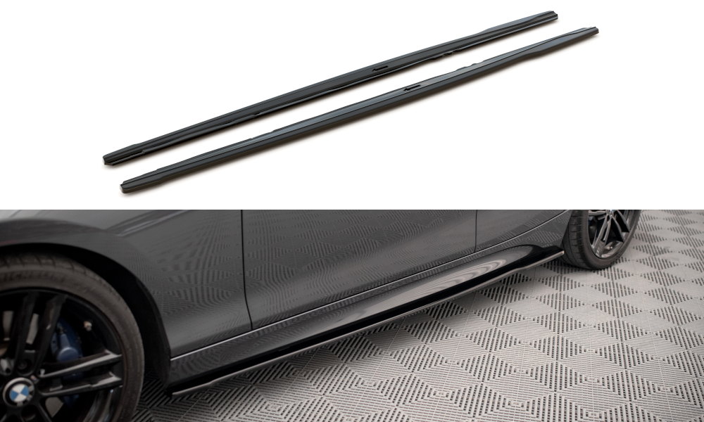 Side skirts diffusers v.2 bmw 1 f20 m135i / m140i / m-pack