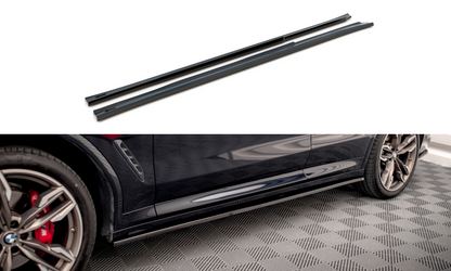 Side skirts diffusers v. for bmw x3 m40d / m40i / m-pack g01