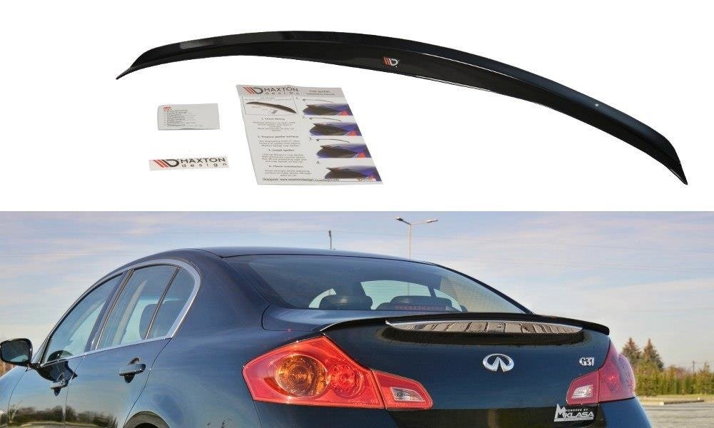 Spoiler cap infiniti g37 siden
