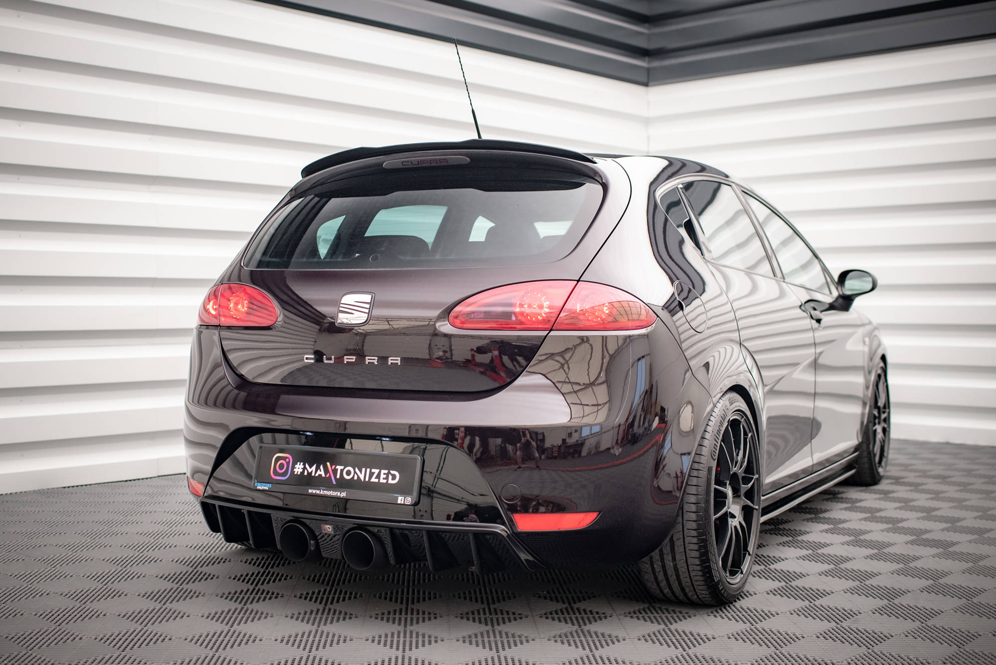 Spoiler cap seat leon mk2 cupra / fr (facelift)