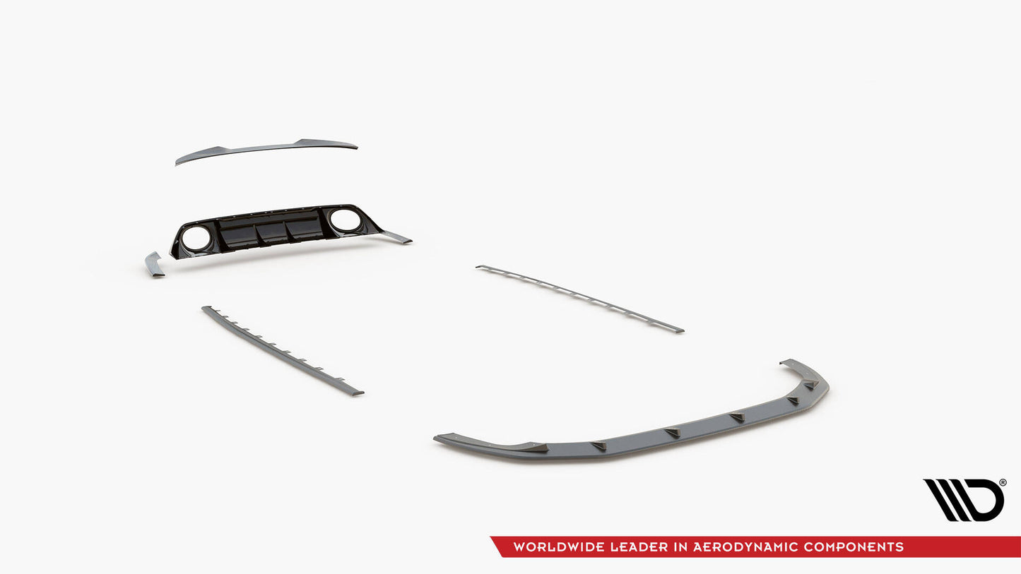 Set od prepreg carbon splitters audi rs3 8y sedan