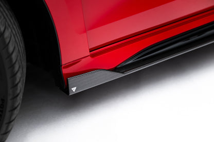 Set of prepreg carbon fiber side skirts audi rs3 sedan 8y facelift