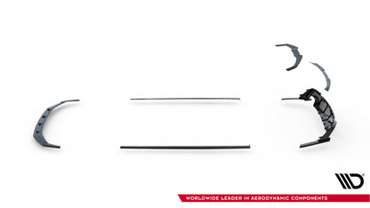 Set of prepreg carbon fiber splitters audi rs6 c8