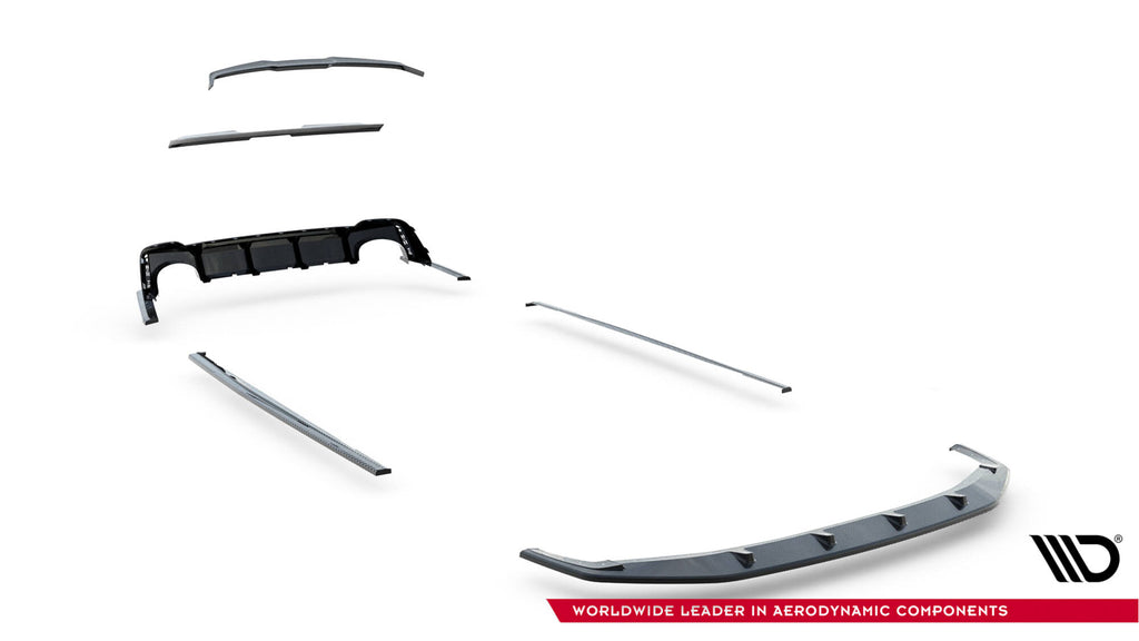 Sæt prepreg carbon fiber splitters audi rs6 c8
